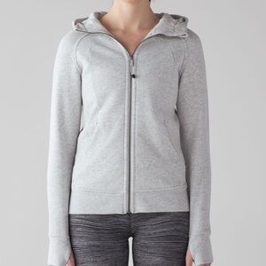 Lululemon Grey Scuba Full Zip Hoodie Size 6